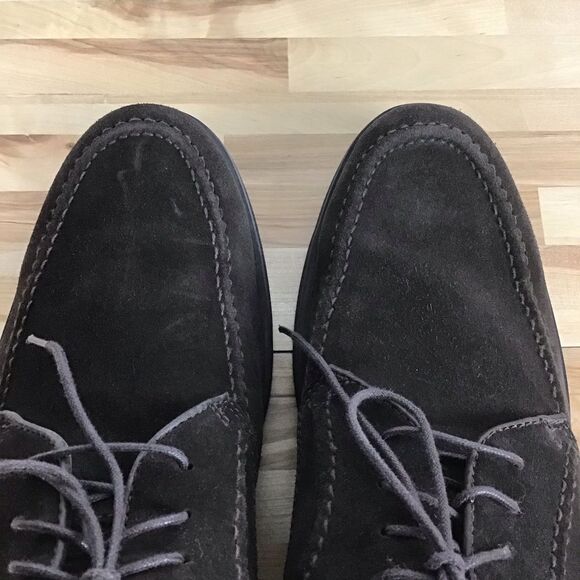 HUSH Puppies men shies maroon brown suede leather classic dress comfortable 8 - Picture 9 of 16